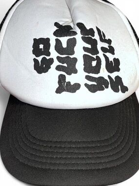 Vintage 90’s "Go **** Yourself" Trucker Hat Ironic Streetwear Black & White